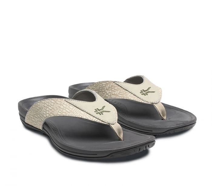 KURU MEN'S SANDAL KALA-Pale Khaki-Dark Roast-Smokey Green - Click Image to Close