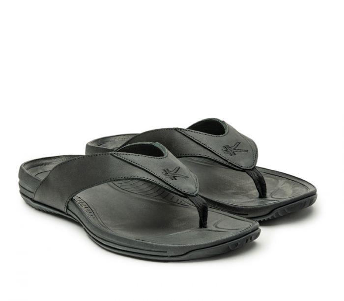 KURU MEN'S SANDAL KALA-Jet Black - Click Image to Close