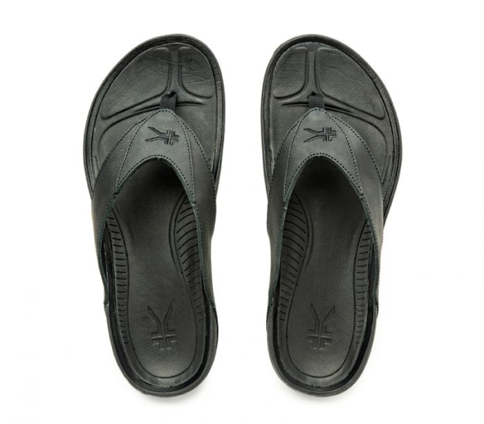 KURU MEN'S SANDAL KALA-Jet Black - Click Image to Close