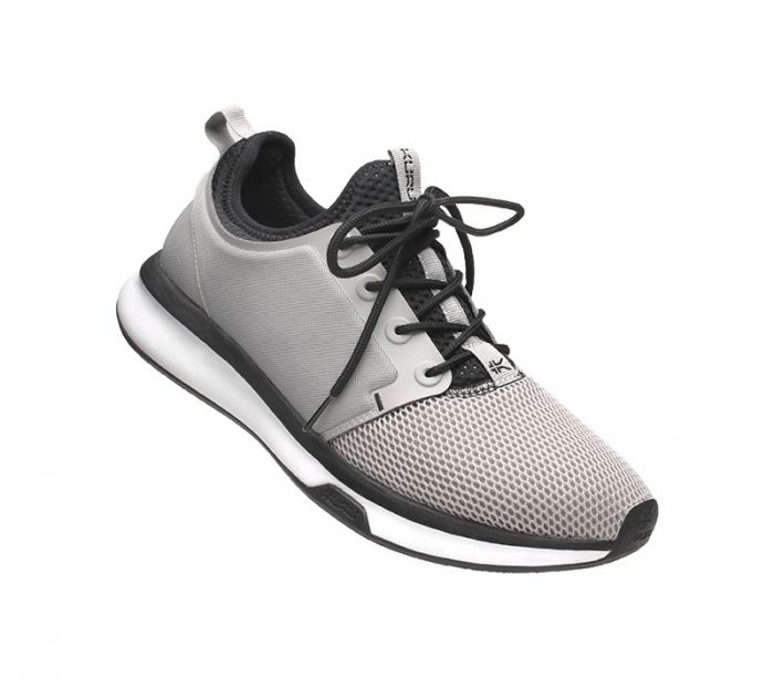 KURU MEN'S SNEAKERS ATOM-Cloud Gray-White-Jet Black - Click Image to Close