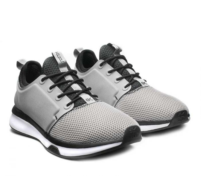 KURU MEN'S SNEAKERS ATOM-Cloud Gray-White-Jet Black - Click Image to Close