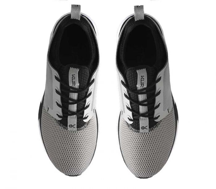 KURU MEN'S SNEAKERS ATOM-Cloud Gray-White-Jet Black