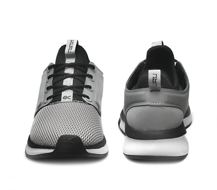 KURU MEN'S SNEAKERS ATOM-Cloud Gray-White-Jet Black - Click Image to Close