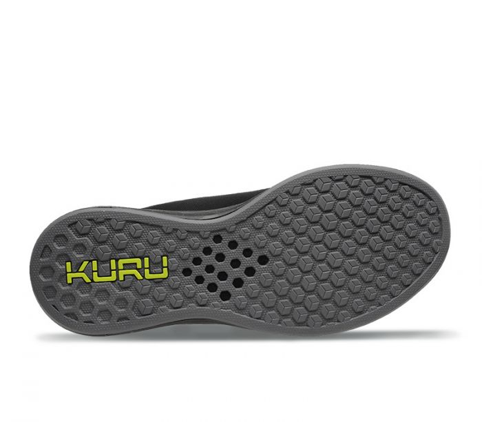 KURU MEN'S SNEAKERS ATOM-Jet Black-Citron