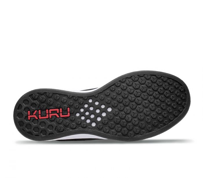 KURU MEN'S SNEAKERS ATOM-Jet Black-White-Fire Red - Click Image to Close