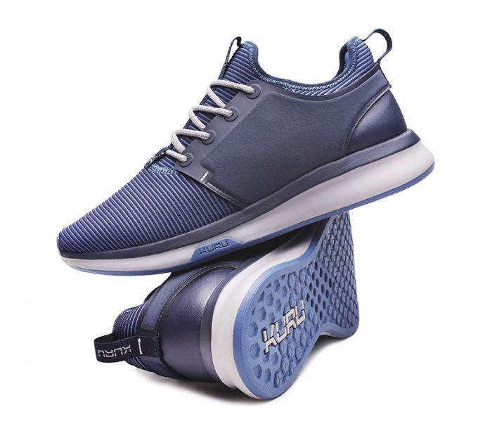 KURU MEN'S SNEAKERS ATOM-Midnight Blue-Storm Gray - Click Image to Close