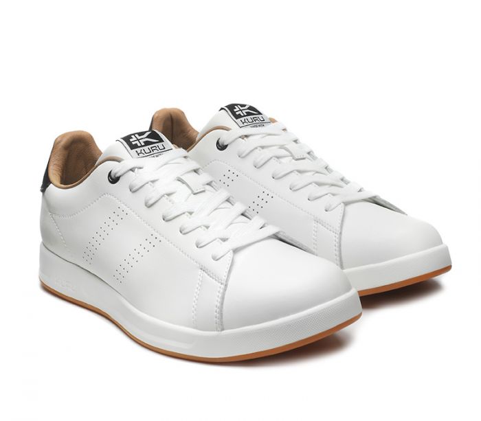 KURU MEN'S SNEAKERS ROAM-Bright White-Jet Black