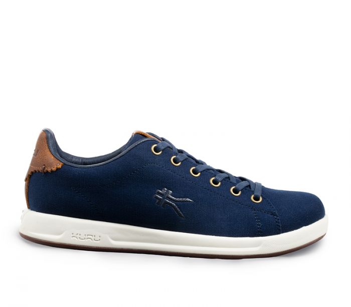 KURU MEN'S SNEAKERS ROAM-Deep Navy-White-Mustang Brown - Click Image to Close