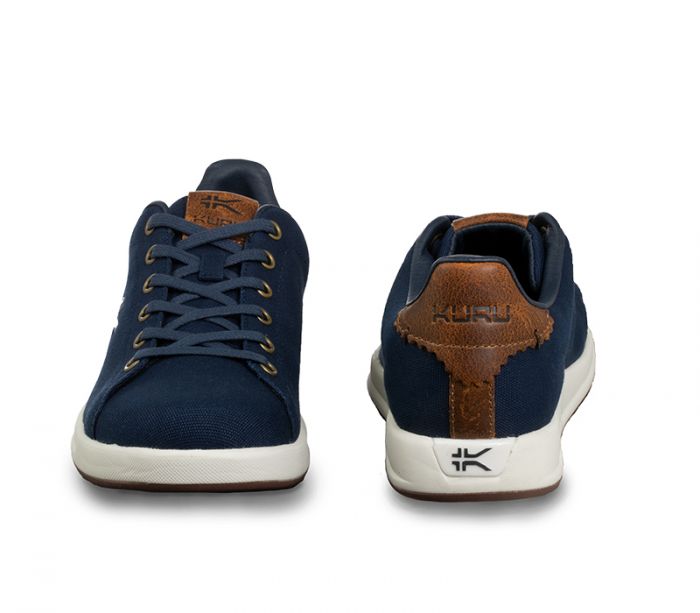 KURU MEN'S SNEAKERS ROAM-Deep Navy-White-Mustang Brown