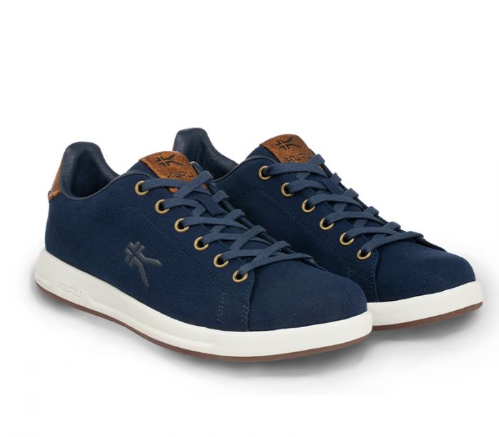 KURU MEN'S SNEAKERS ROAM-Deep Navy-White-Mustang Brown - Click Image to Close