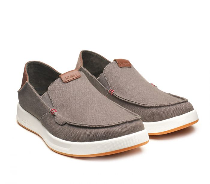 KURU MEN'S SHOES PACE-Dark Ash-White-Rich Walnut