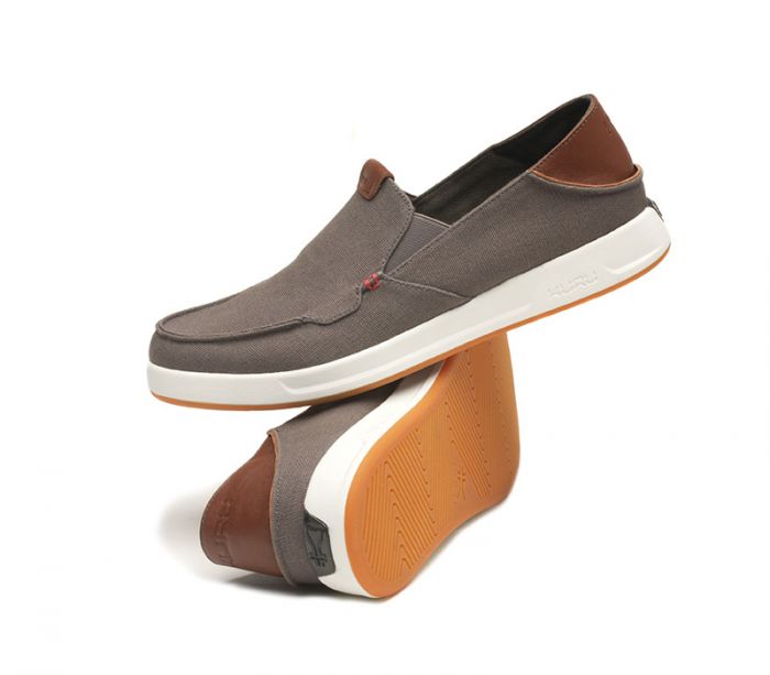 KURU MEN'S SHOES PACE-Dark Ash-White-Rich Walnut - Click Image to Close