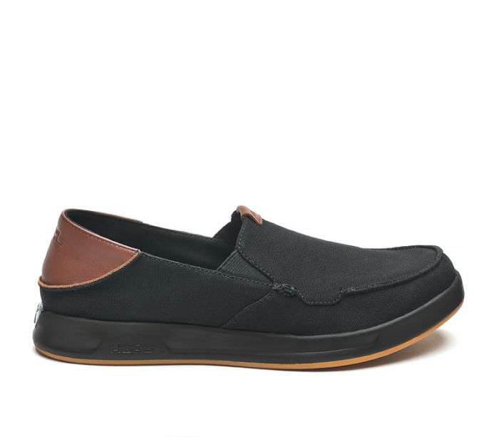 KURU MEN'S SHOES PACE-Jet Black-Rich Walnut