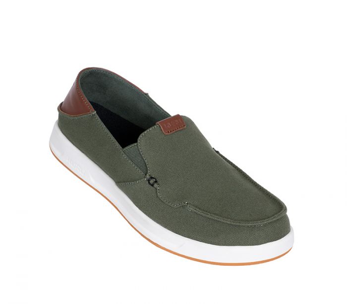 KURU MEN'S SHOES PACE-Olive Green-Rich Walnut