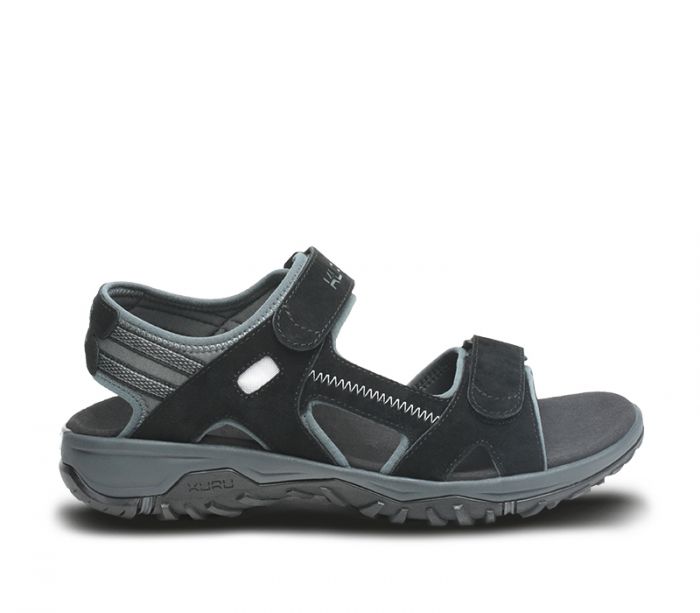 KURU MEN'S SANDAL TREAD-Jet Black-Empire Steel