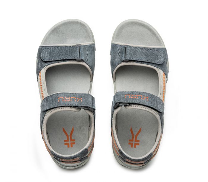 KURU MEN'S SANDAL TREAD-Slate Gray-Burnt Orange