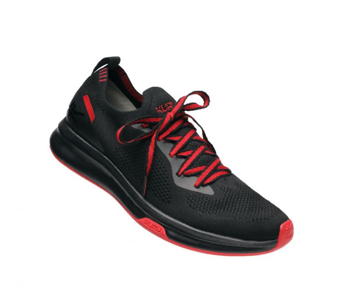 KURU MEN'S SNEAKERS FLUX-Jet Black-Fire Red