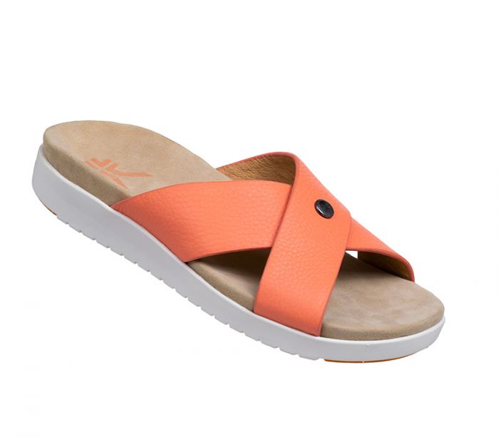 KURU WOMEN'S SANDAL BREEZE-Peach Pink-White-Gum - Click Image to Close