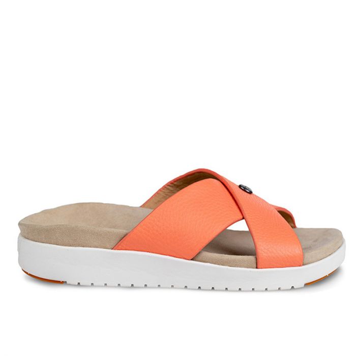 KURU WOMEN'S SANDAL BREEZE-Peach Pink-White-Gum - Click Image to Close