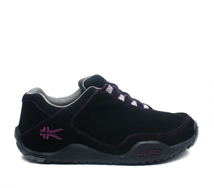 KURU WOMEN'S SHOES CHICANE-Jet Black-Boysenberry - Click Image to Close