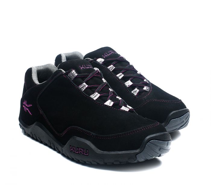 KURU WOMEN'S SHOES CHICANE-Jet Black-Boysenberry - Click Image to Close