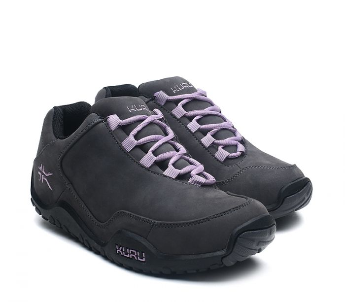 KURU WOMEN'S SHOES CHICANE-Smoke Gray-Jet Black-Violet - Click Image to Close