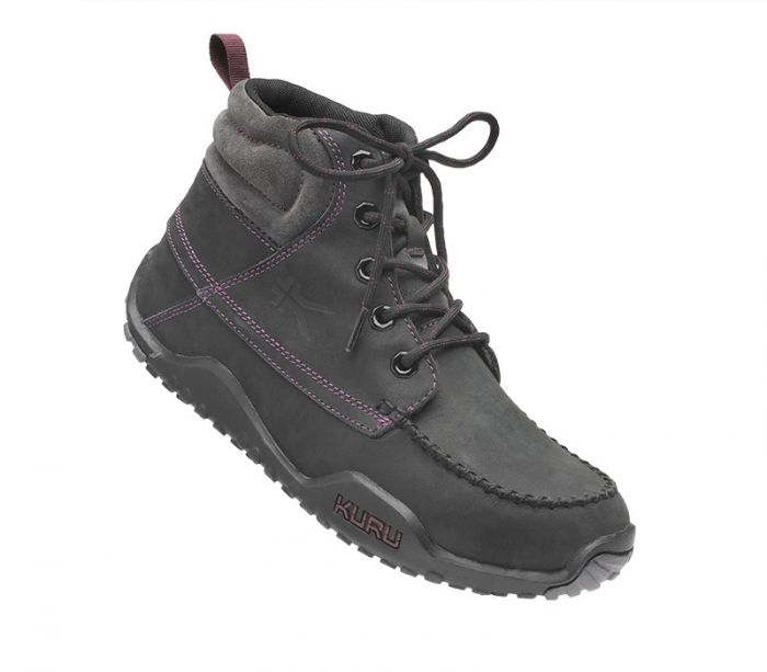 KURU WOMEN'S BOOTS QUEST-Jet Black-Basalt-Fig Purple - Click Image to Close