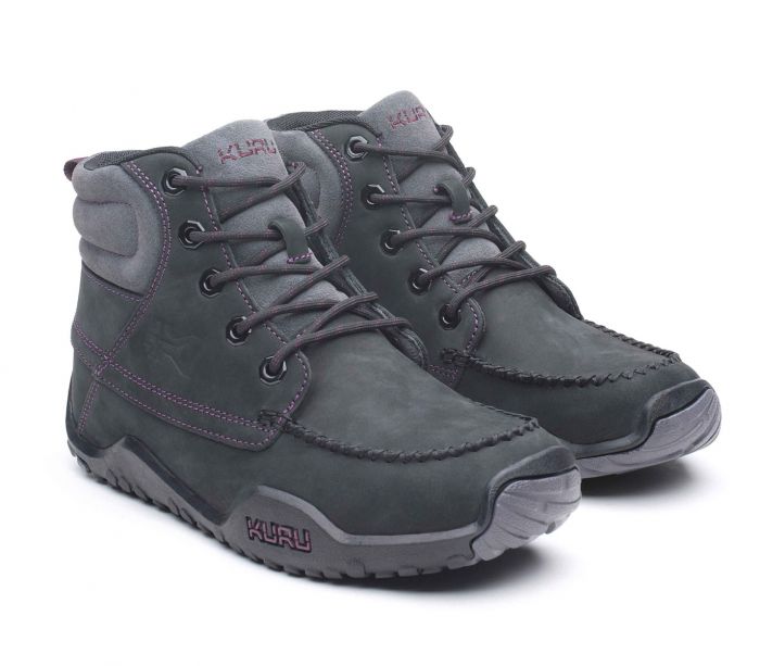 KURU WOMEN'S BOOTS QUEST-Jet Black-Basalt-Fig Purple