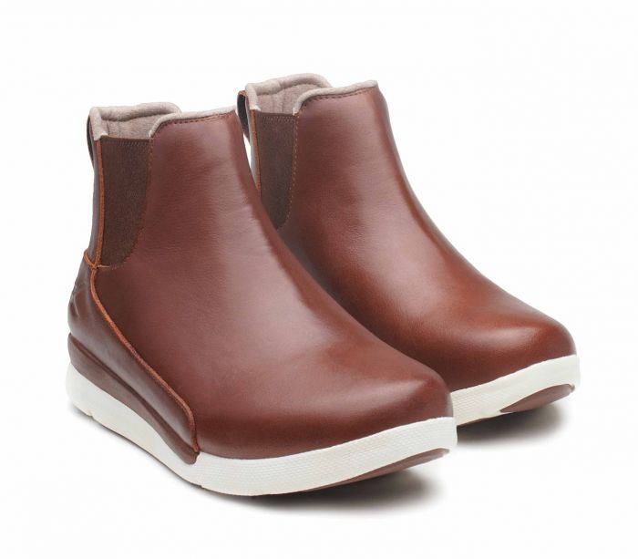 KURU WOMEN'S BOOTS LUNA-Rich Walnut-Soft Cream - Click Image to Close