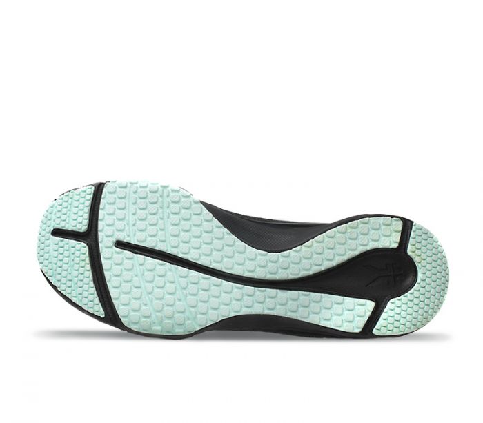 KURU WOMEN'S SNEAKER QUANTUM-Jet Black-Dusty Aqua