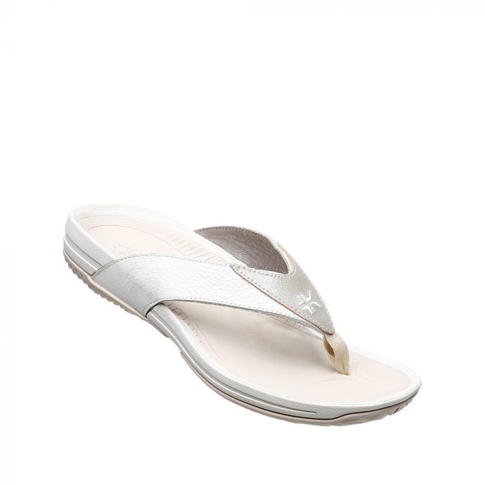 KURU WOMEN'S SANDAL KALA-White-Silver - Click Image to Close