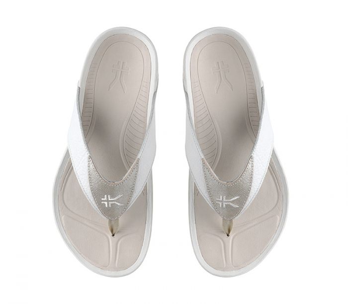 KURU WOMEN'S SANDAL KALA-White-Silver