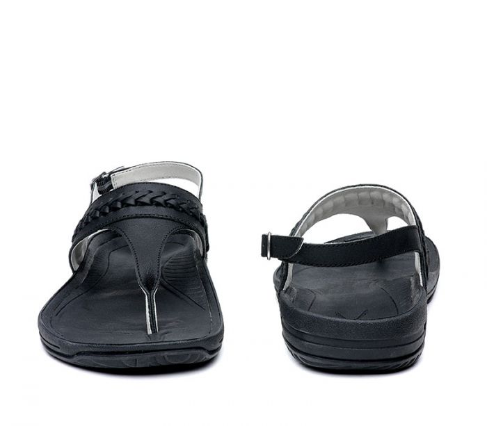 KURU WOMEN'S SANDAL LETTI-Jet Black - Click Image to Close