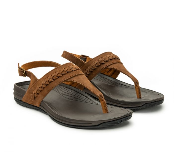 KURU WOMEN'S SANDAL LETTI-Mustang Brown-Woodstock Brown