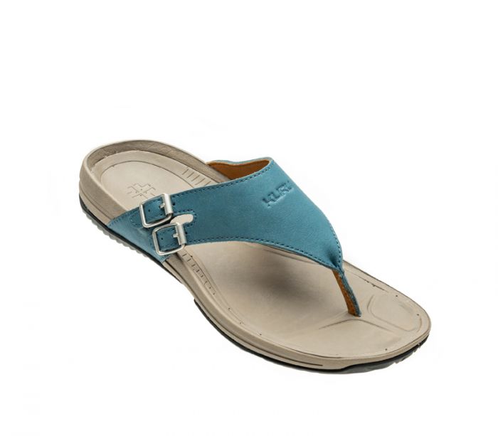 KURU WOMEN'S SANDAL SUOMI-Wailea Blue-Faded Brown - Click Image to Close