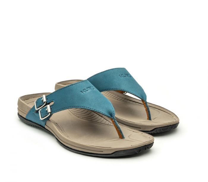 KURU WOMEN'S SANDAL SUOMI-Wailea Blue-Faded Brown