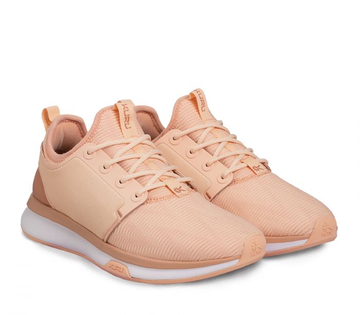 KURU WOMEN'S SNEAKER ATOM-Pink Sand-White-Clay Pink