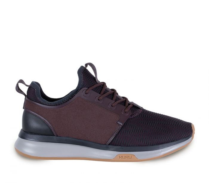 KURU WOMEN'S SNEAKER ATOM-Wine Purple-Storm Gray-Black Shadow