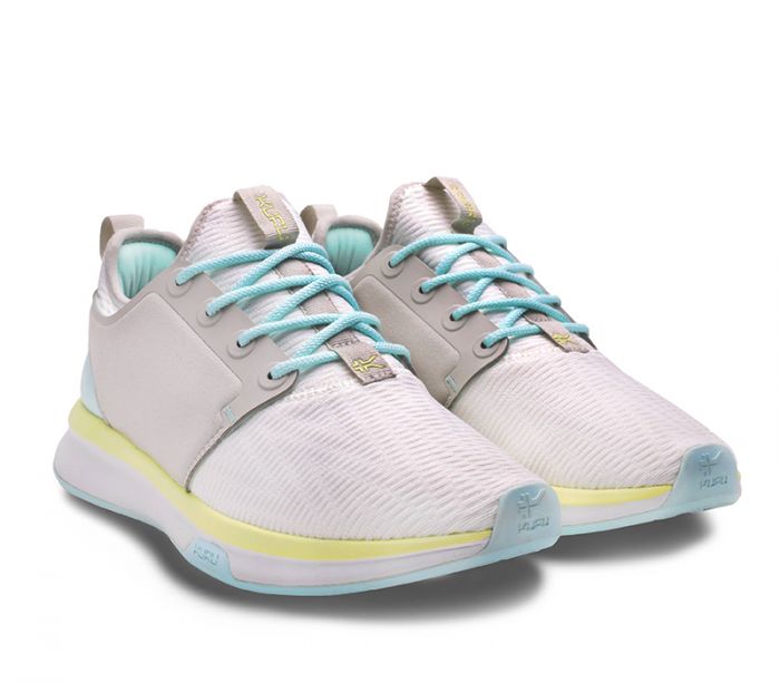 KURU WOMEN'S SNEAKER ATOM-Bright White-Ice Blue - Click Image to Close