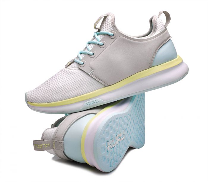 KURU WOMEN'S SNEAKER ATOM-Bright White-Ice Blue - Click Image to Close