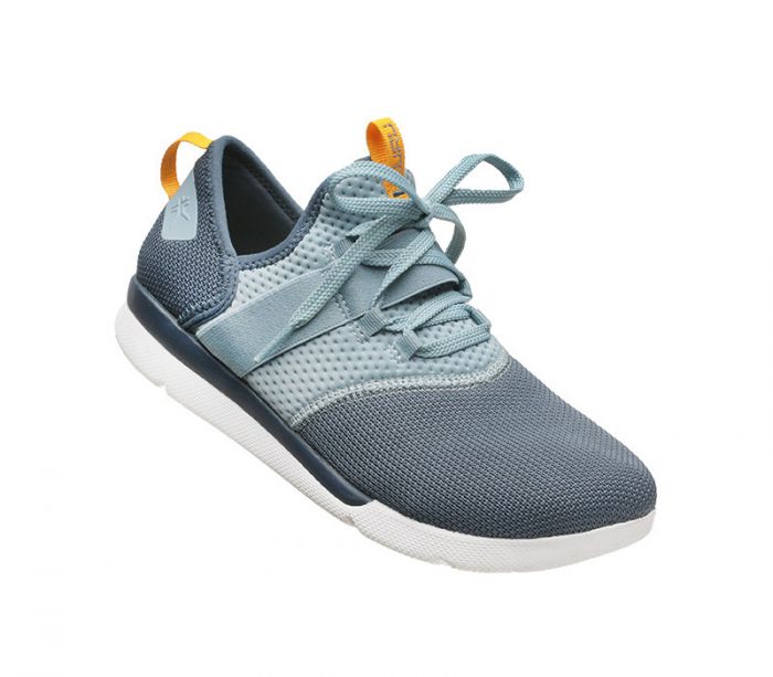 KURU WOMEN'S SNEAKERS PIVOT-Orion Blue-White-Orange Pop