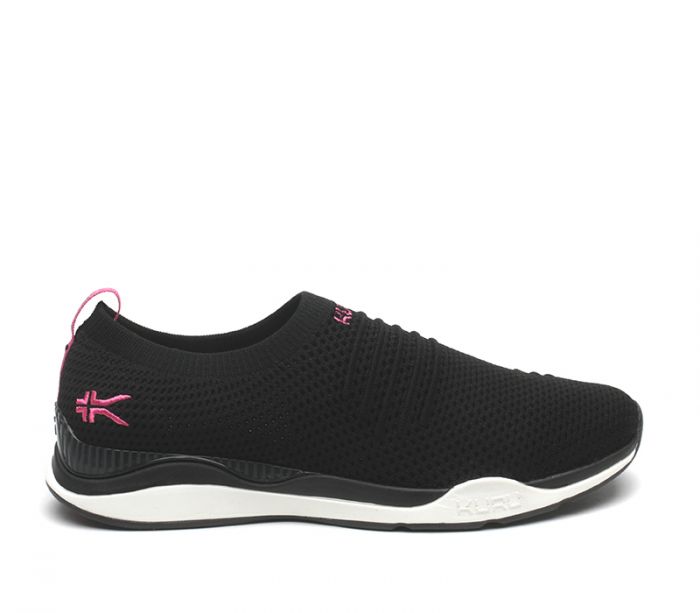 KURU WOMEN'S SHOES STRIDE-Jet Black-White-Berry Pink - Click Image to Close