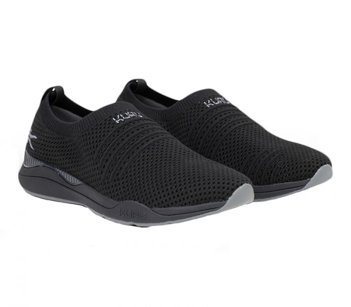 KURU WOMEN'S SHOES STRIDE-Jet Black-Slate Gray