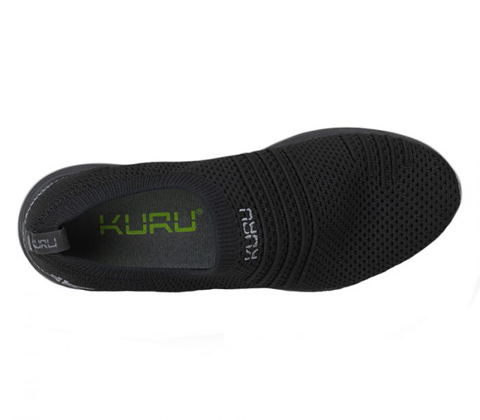 KURU WOMEN'S SHOES STRIDE-Jet Black-Slate Gray