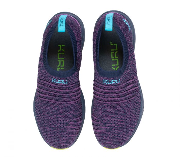 KURU WOMEN'S SHOES STRIDE-Midnight Blue-Electric Grape - Click Image to Close