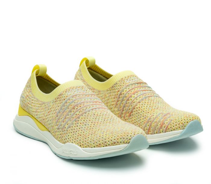 KURU WOMEN'S SHOES STRIDE-Yellow Burst-Confetti - Click Image to Close