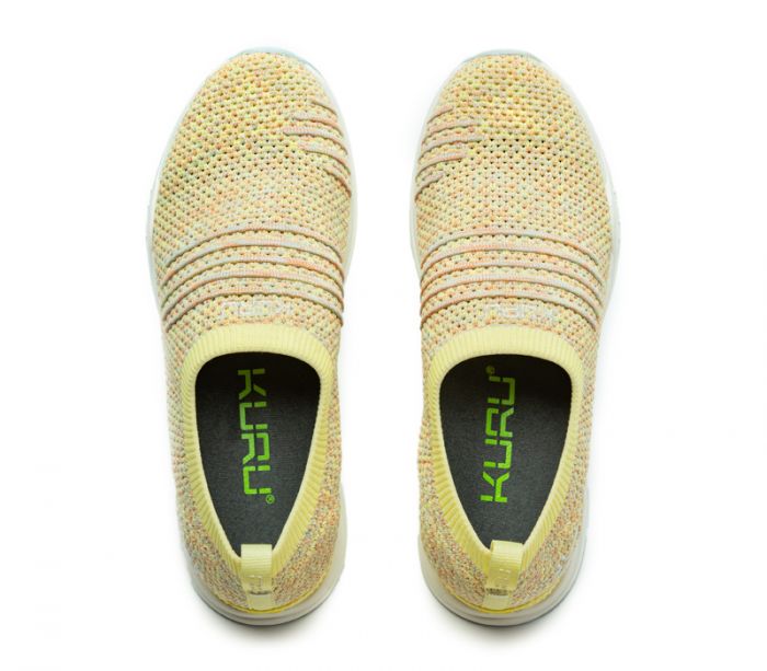 KURU WOMEN'S SHOES STRIDE-Yellow Burst-Confetti - Click Image to Close