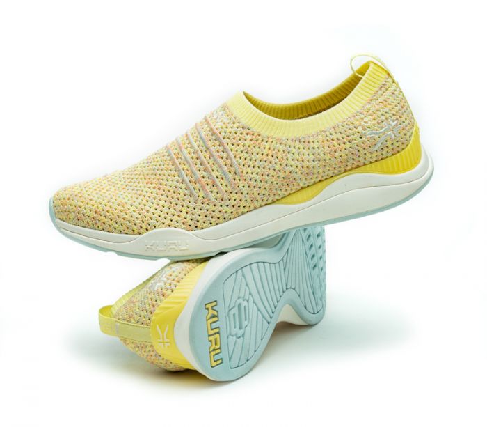 KURU WOMEN'S SHOES STRIDE-Yellow Burst-Confetti - Click Image to Close