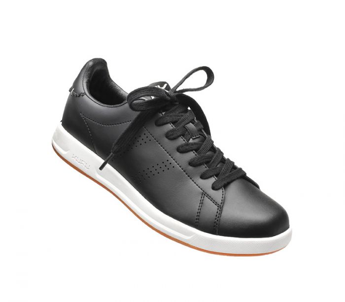 KURU MEN'S SNEAKERS ROAM-Jet Black-Bright White-Alloy - Click Image to Close