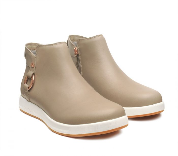 KURU WOMEN'S BOOTS TEMPO-Taupe Gray-Rose Gold